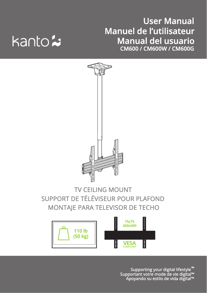 Página 1 del manual Manual de usuario Kanto CM600
