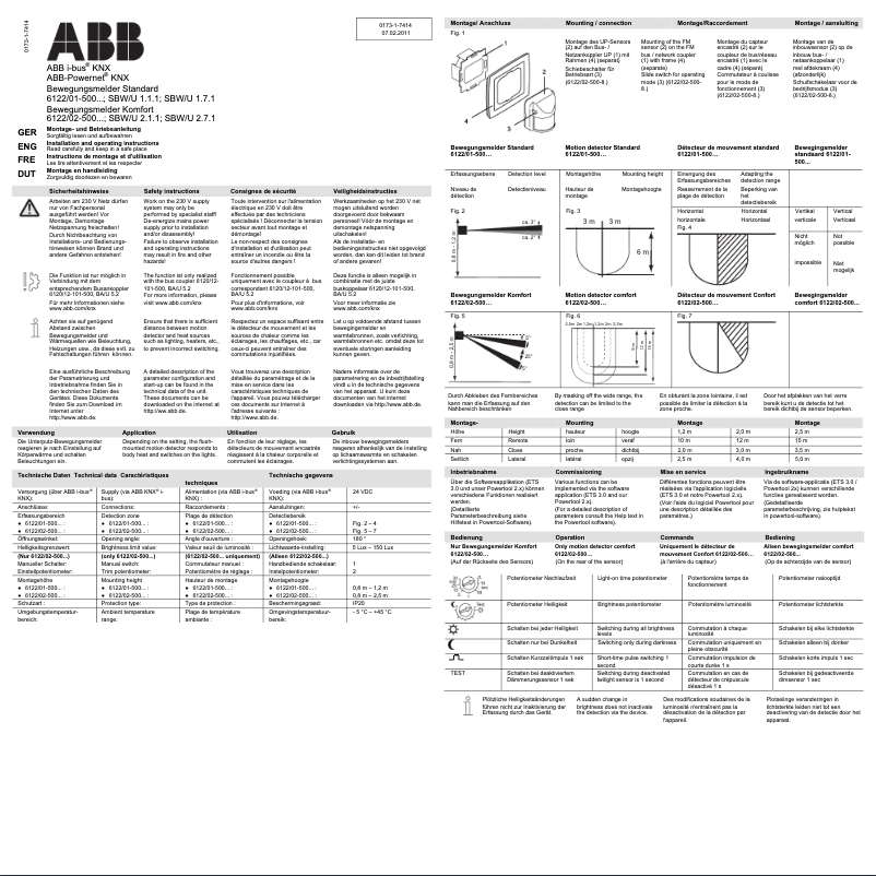 Page 1 de la notice Manuel utilisateur Busch-Jaeger 6122/02-81