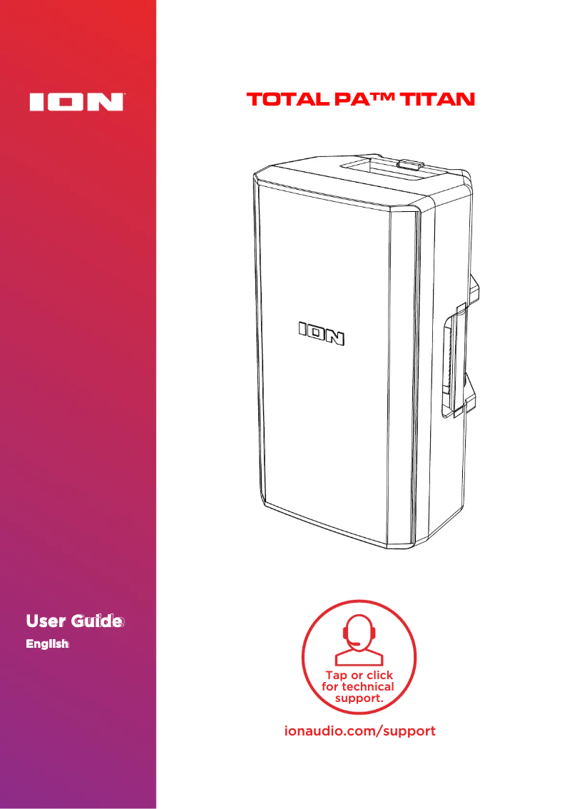 Page n°1 - Manuel utilisateur ION Total PA Titan