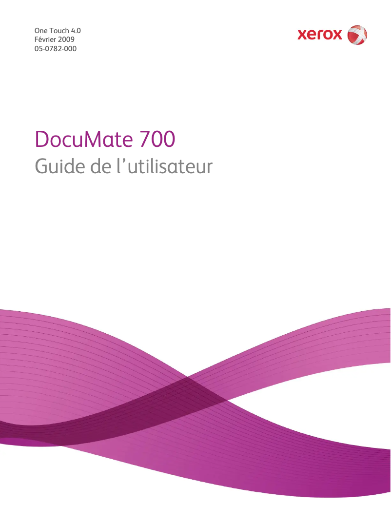 Image de la première page du manuel de l'appareil DocuMate 700
