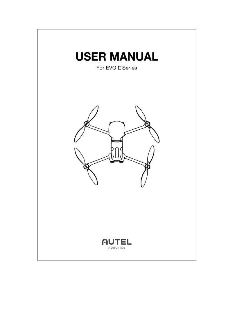 Image de la première page du manuel de l'appareil EVO II Pro V2