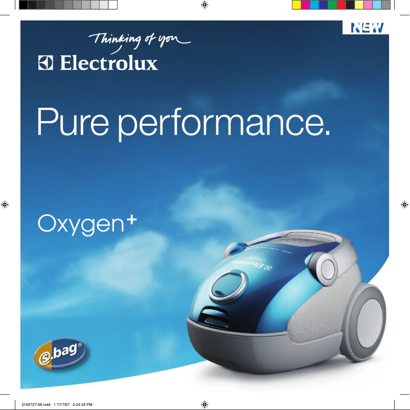 Page n°1 - Manuel utilisateur Electrolux Oxygen+ Z7325