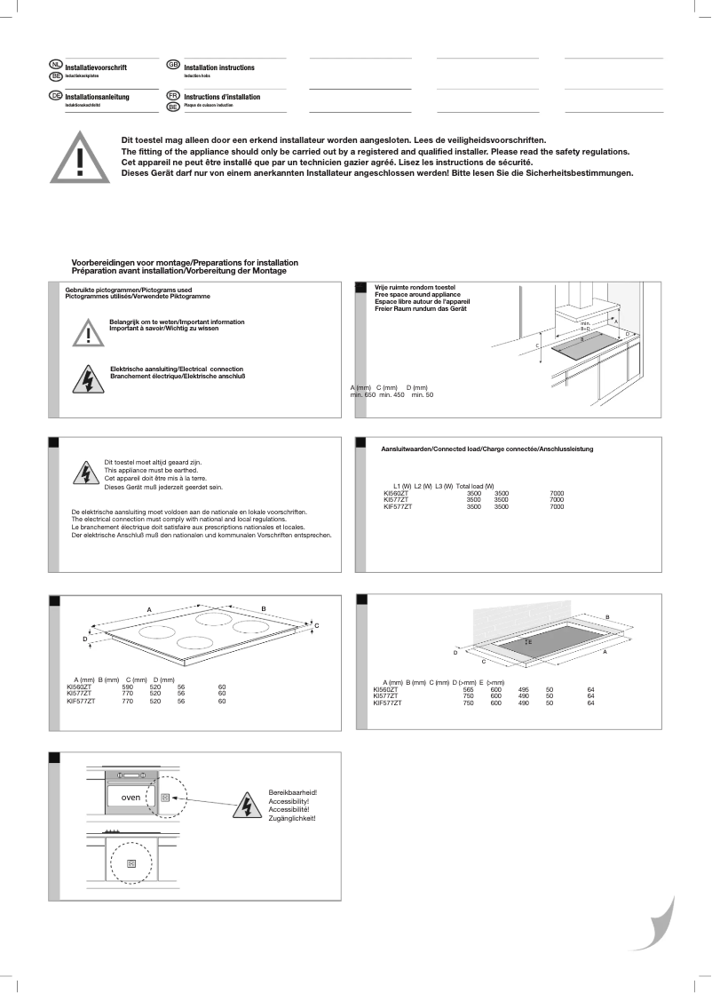 Page n°1 - Guide d'installation Etna KI577ZT