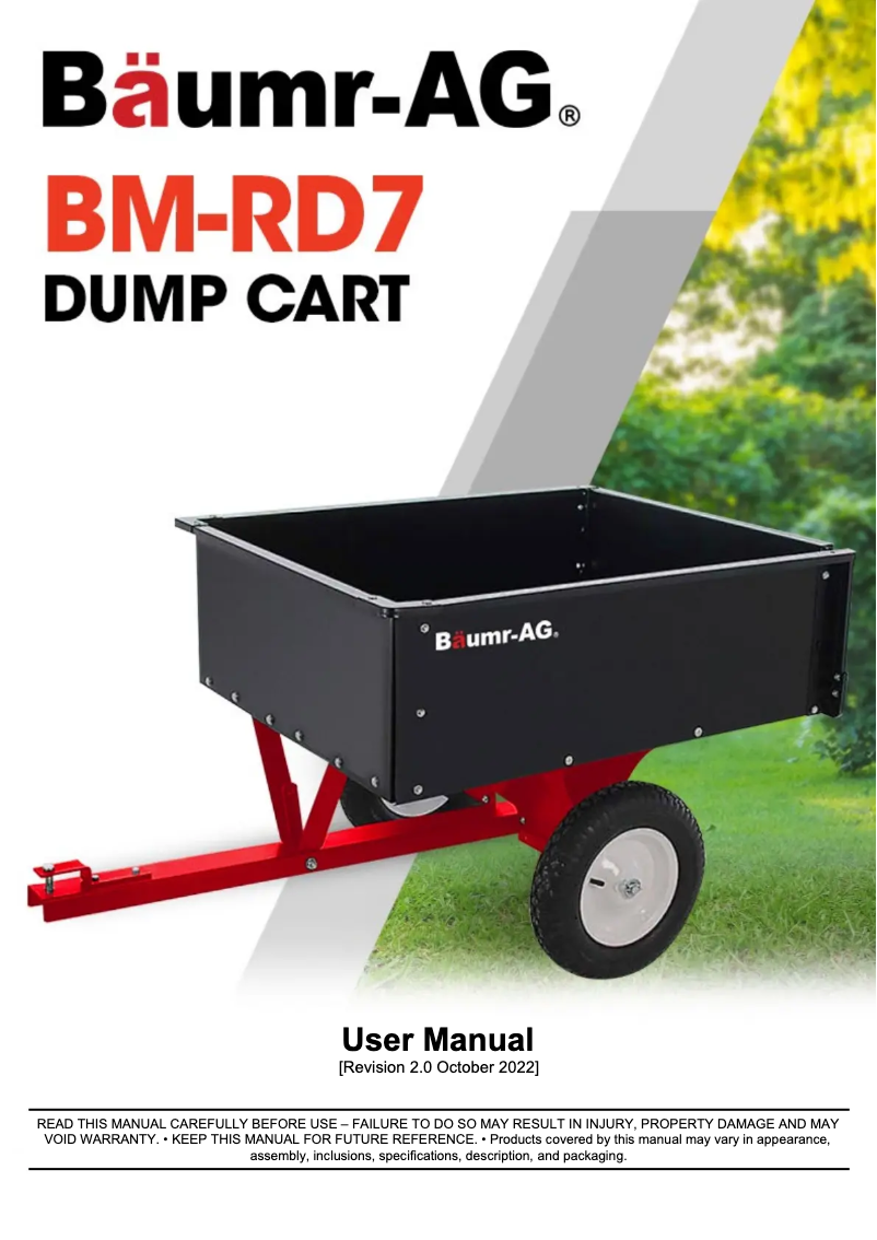 Página 1 del manual Manual de usuario Baumr-AG BM-RD7