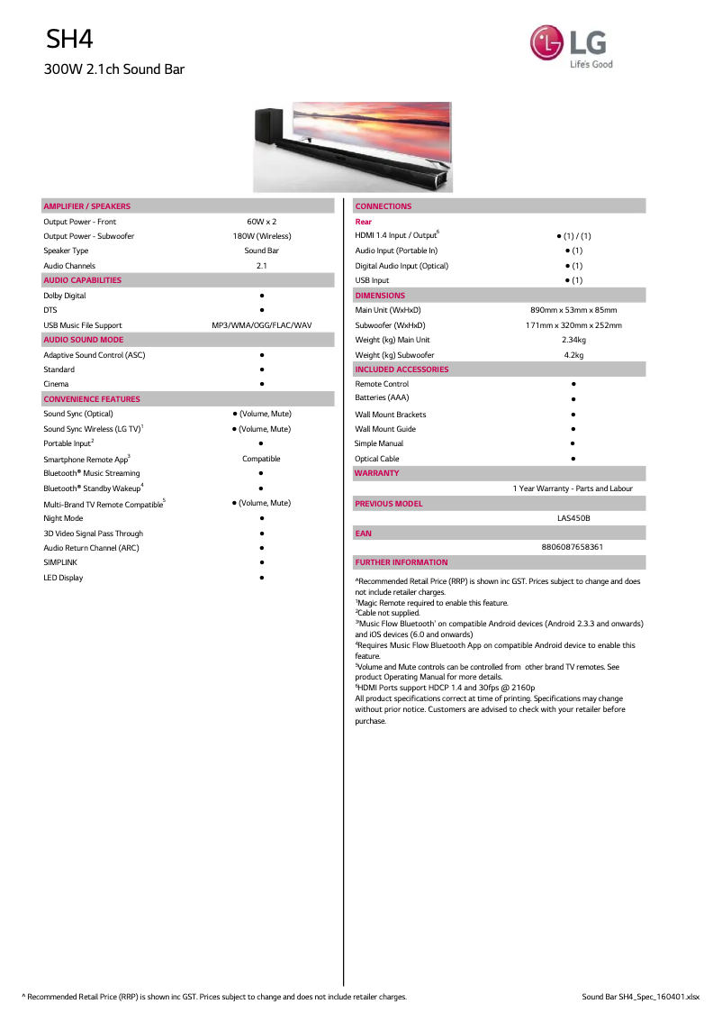 Image de la première page du manuel de l'appareil SH4
