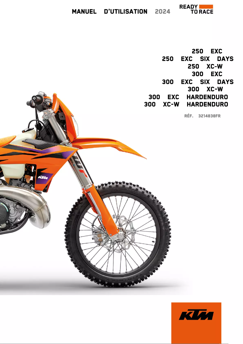 Page n°1 - Manuel utilisateur KTM 300 XC-W Hardenduro (2024)