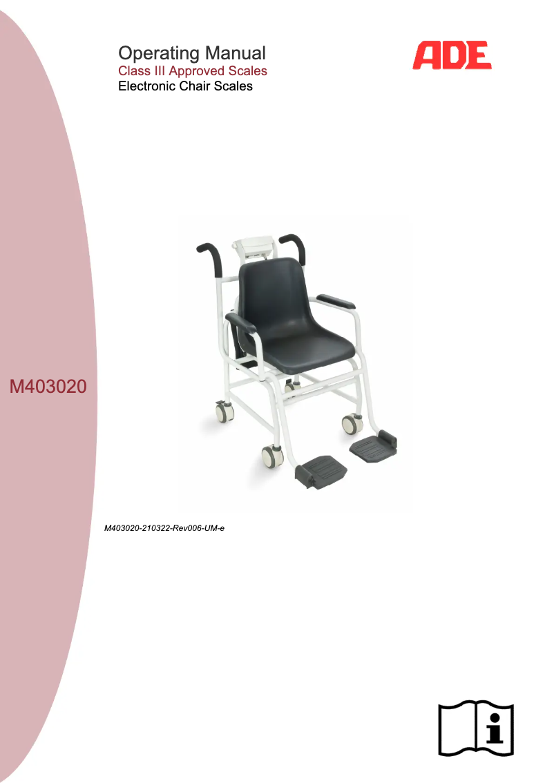 Image de la première page du manuel de l'appareil M403020