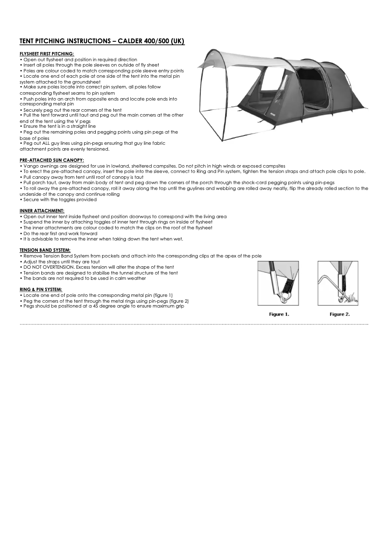 Imagen de la primera página del manual del dispositivo Calder 500