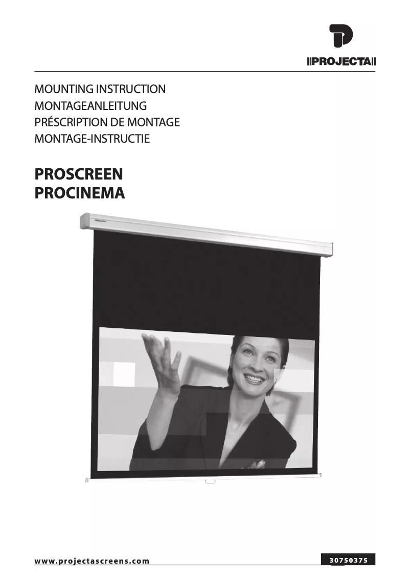 Page n°1 - Manuel utilisateur Projecta ProCinema
