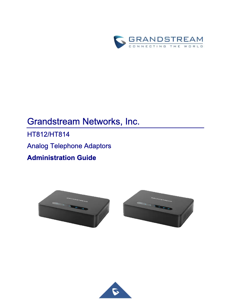 Page n°1 - Manuel utilisateur Grandstream HT814