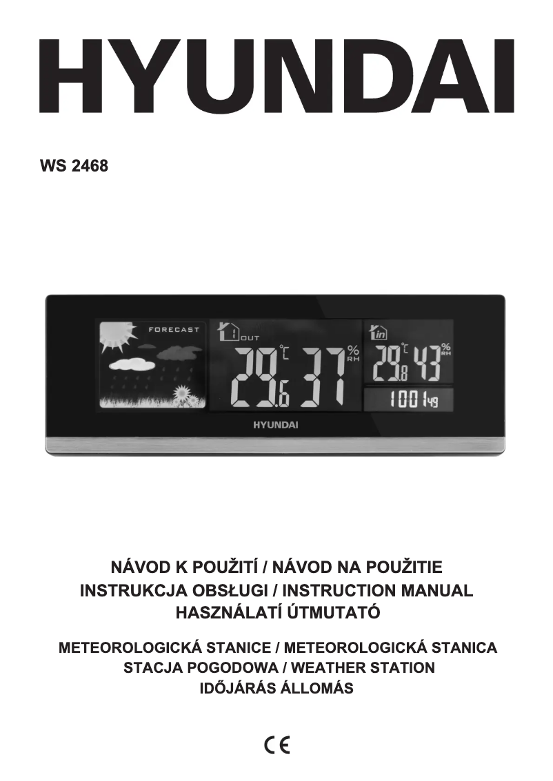 Page 1 de la notice Manuel utilisateur Hyundai WS 2468