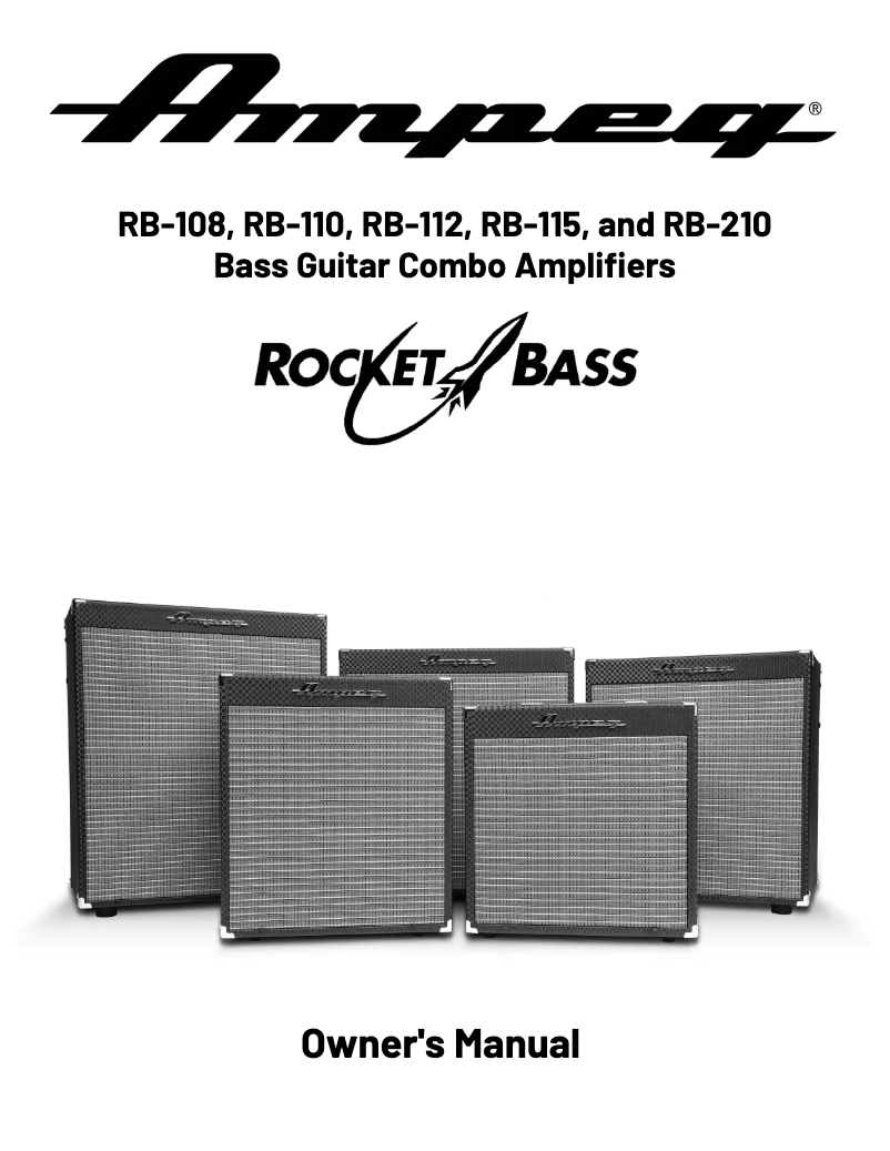Image de la première page du manuel de l'appareil Rocket Bass RB-112