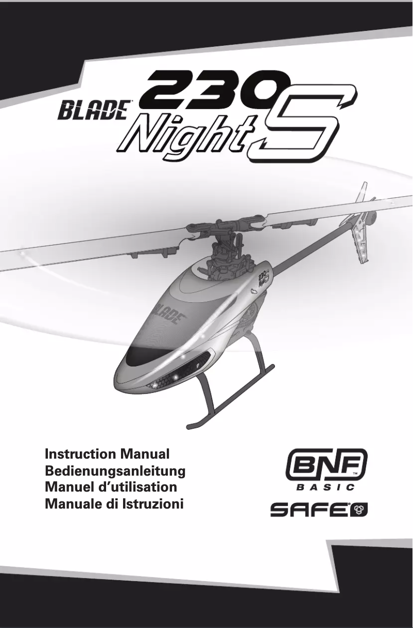 Page 1 de la notice Manuel utilisateur Blade Night 230 S