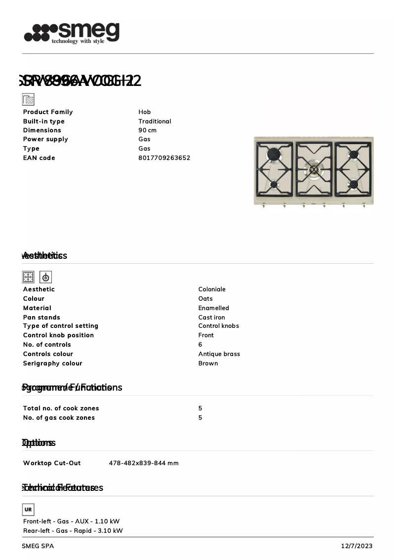 Image de la première page du manuel de l'appareil SRV896AVOGH2