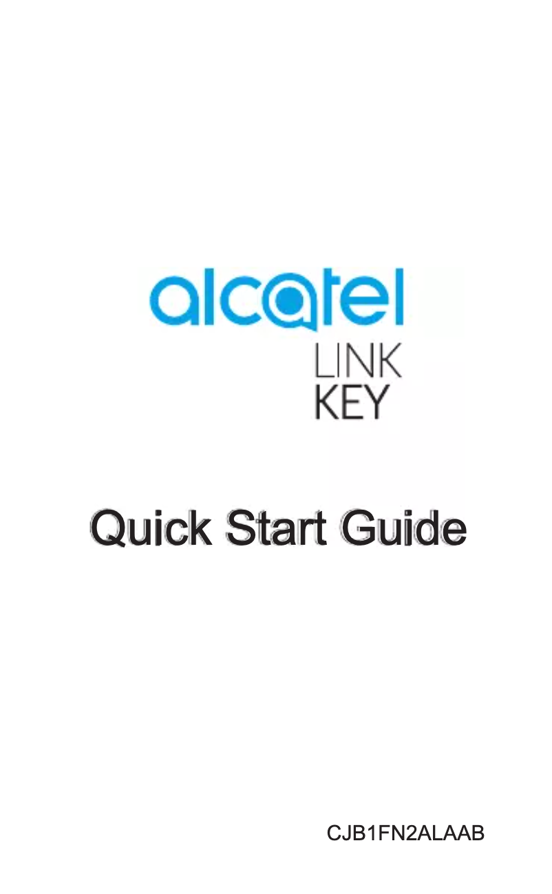 Page 1 de la notice Manuel utilisateur Alcatel LinkKey IK40V