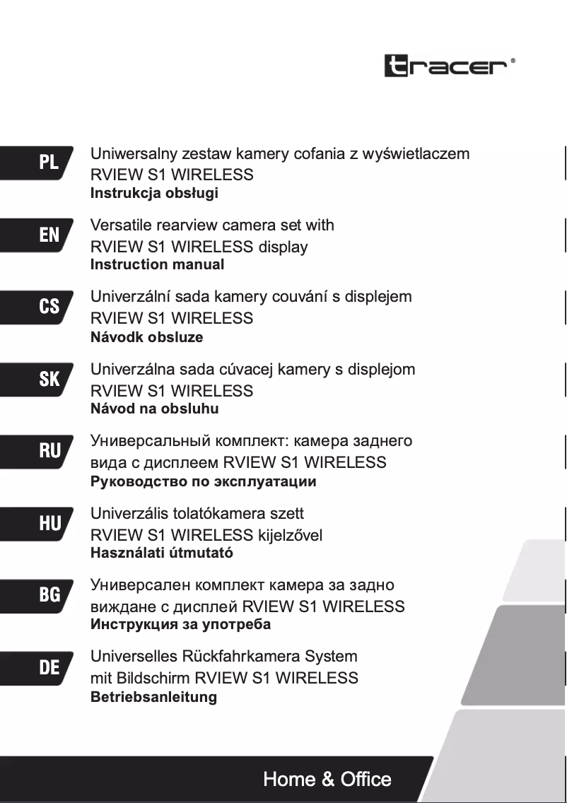 Page n°1 - Manuel utilisateur Tracer Rview S1 Wireless