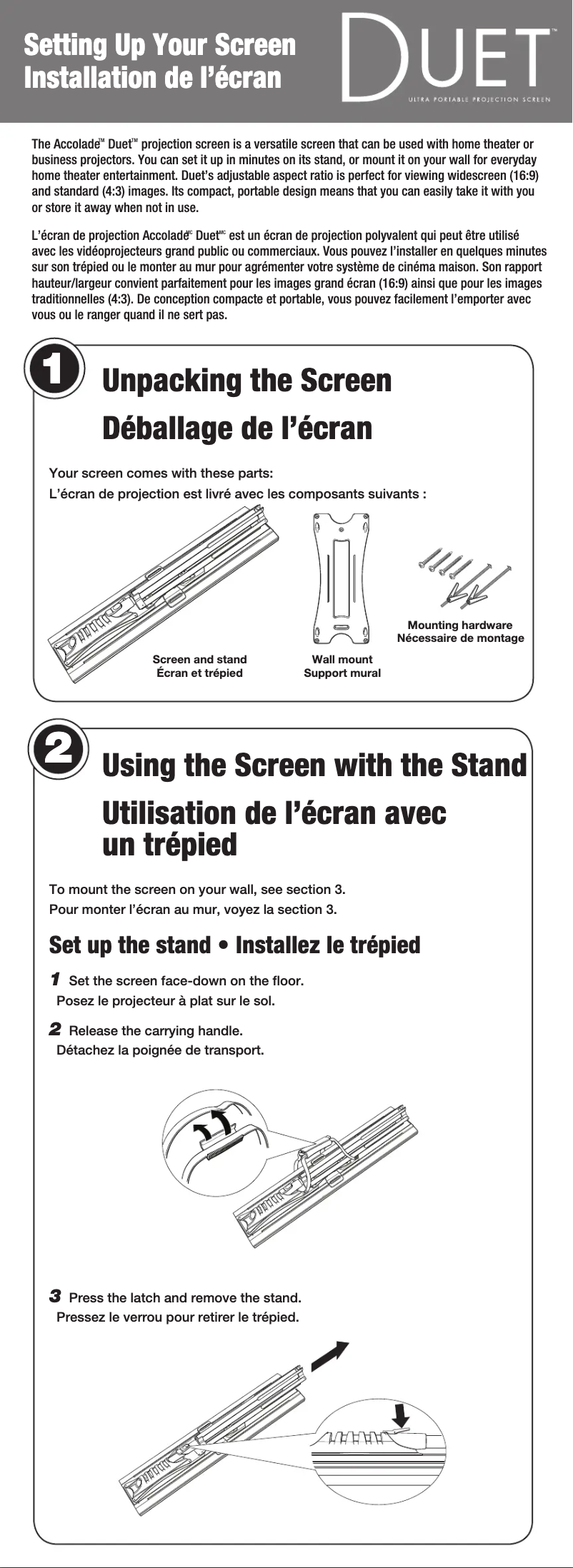 Page 1 de la notice Manuel utilisateur Epson Duet