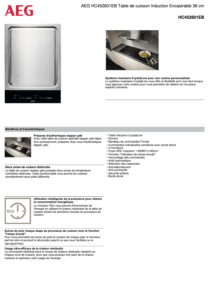 Imagen de la primera página del manual del dispositivo HC452601EB
