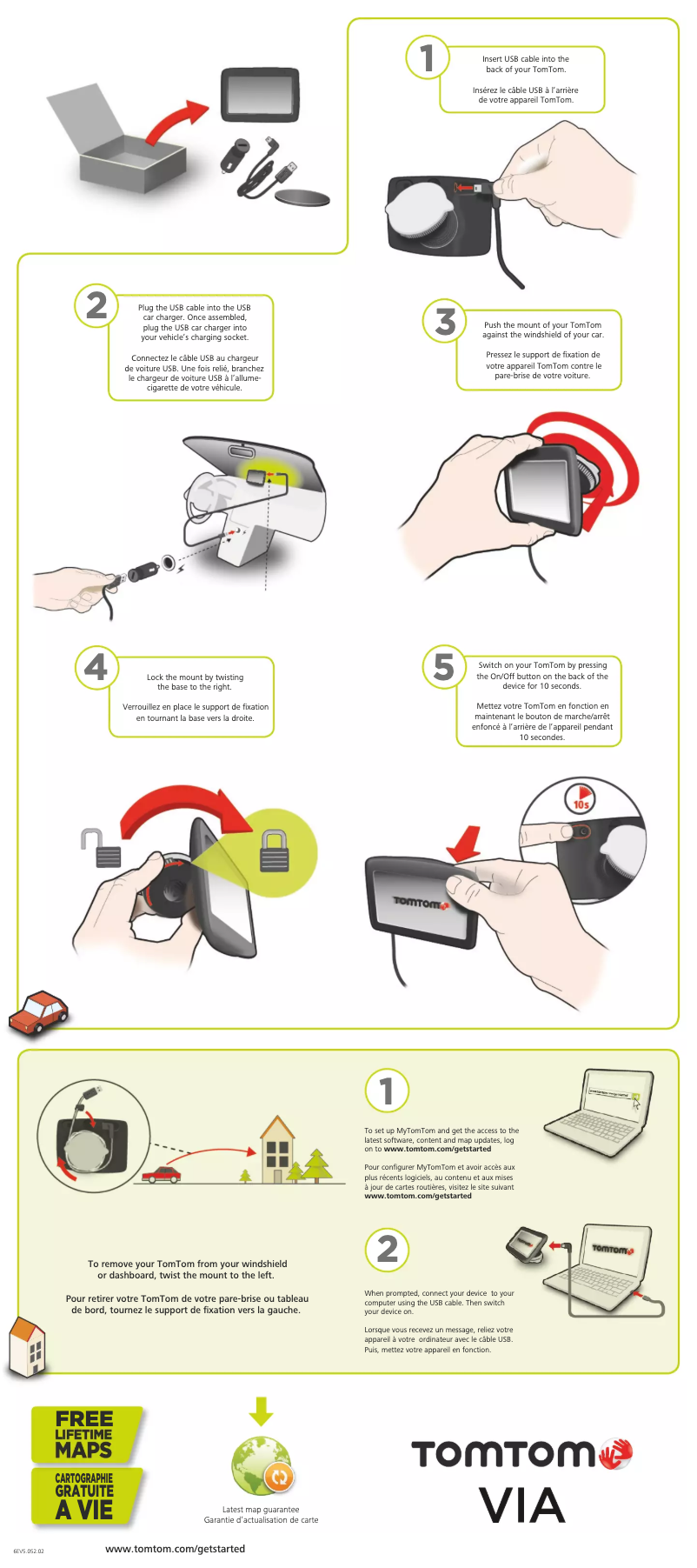 Page 1 de la notice Manuel utilisateur TomTom VIA 1410