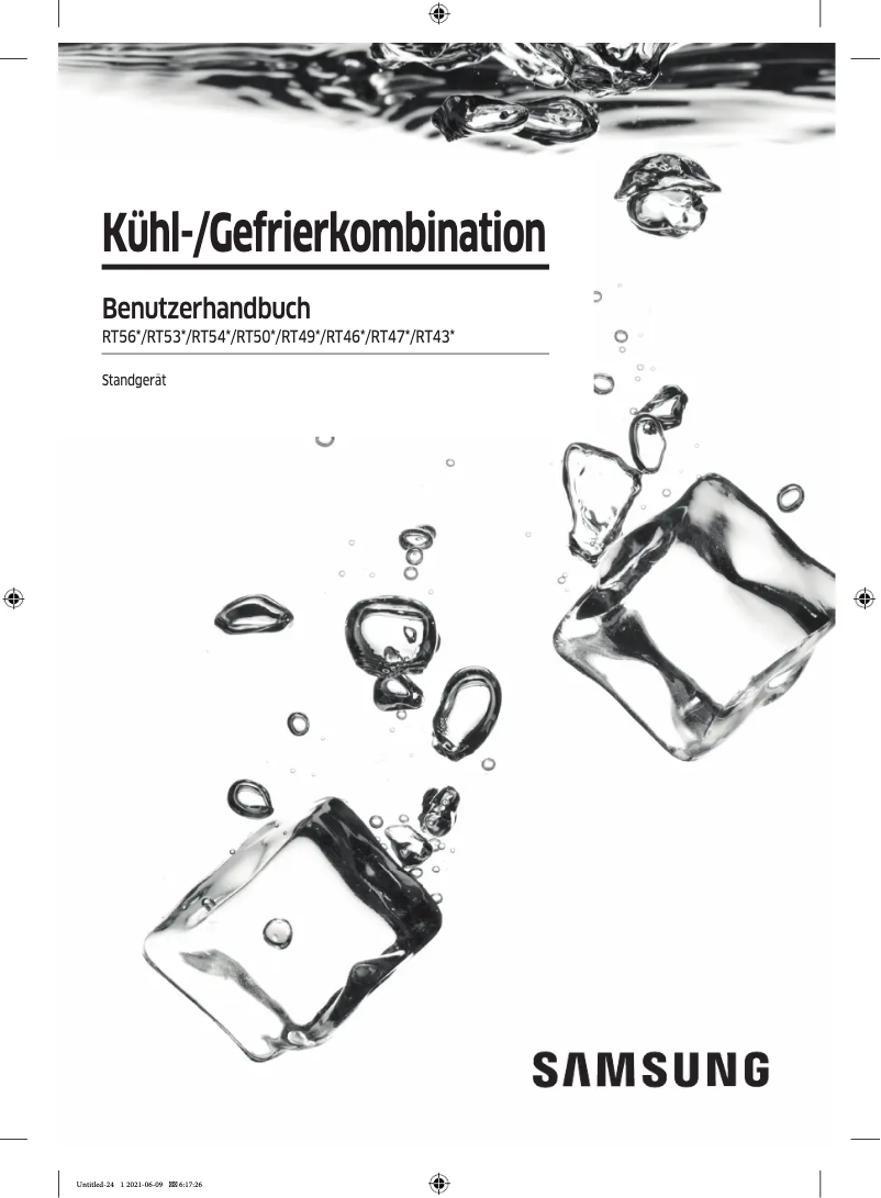 Page n°1 - Manuel utilisateur Samsung RT53K6510SL