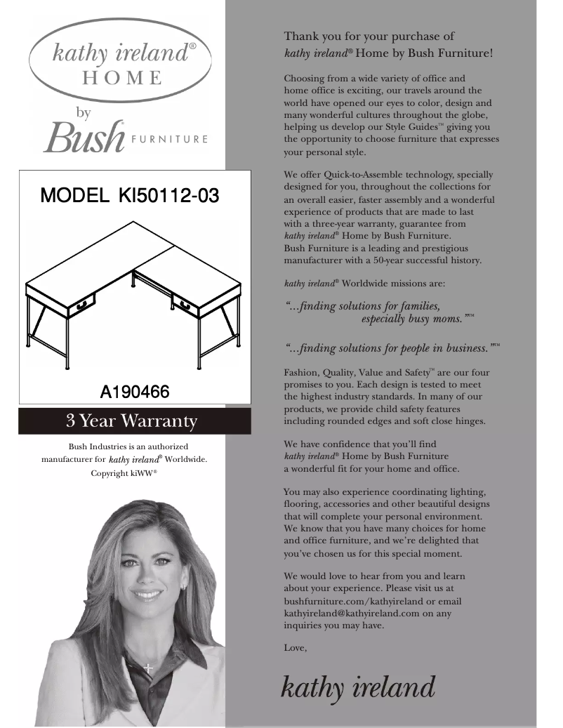 Image de la première page du manuel de l'appareil Ironworks KI50112-03