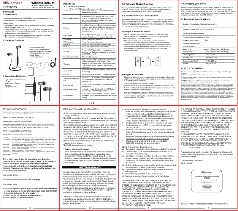 Image de la première page du manuel de l'appareil ER106003