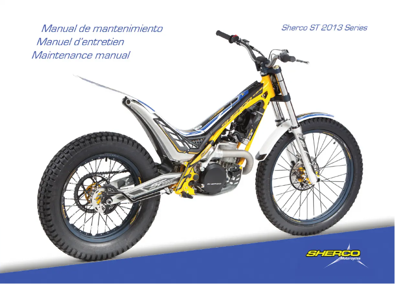 Page 1 de la notice Manuel utilisateur Sherco Trial 80 (2013)