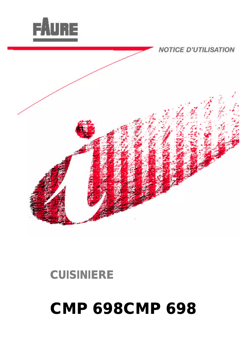 Página 1 del manual Manual de usuario Faure CMP698M