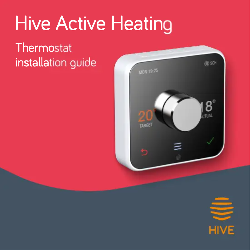 Page 1 de la notice Guide d'installation Hive Active Heating