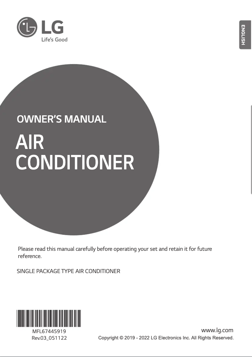 Page 1 de la notice Manuel utilisateur LG AK-W120LH00