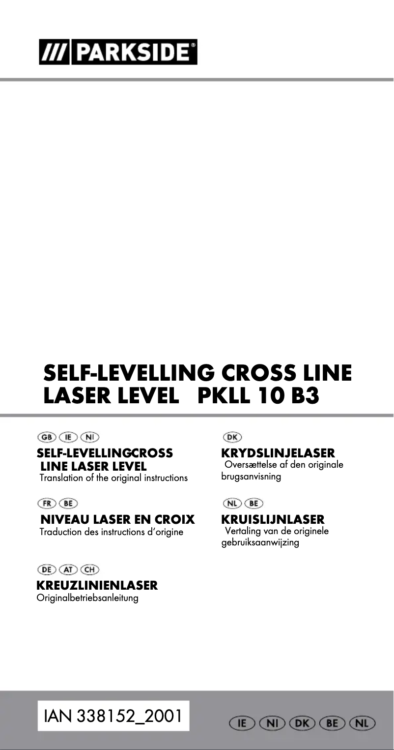 Image de la première page du manuel de l'appareil PKLL 10 B3