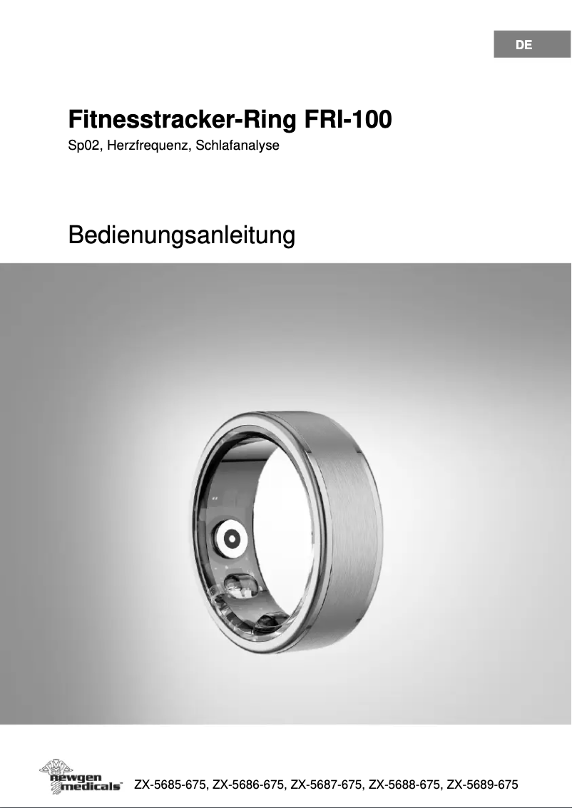 Page n°1 - Manuel utilisateur Newgen Medicals FRI-100