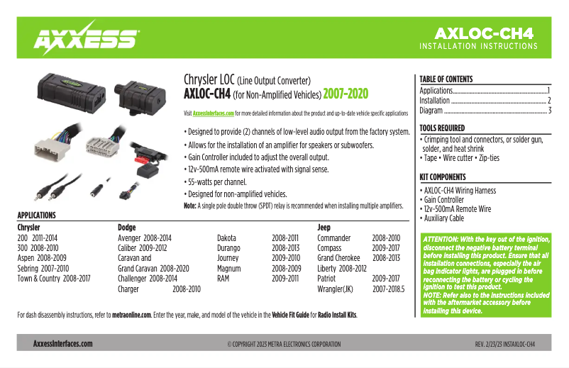 Página 1 del manual Manual de usuario AXESS AXLOC-CH4