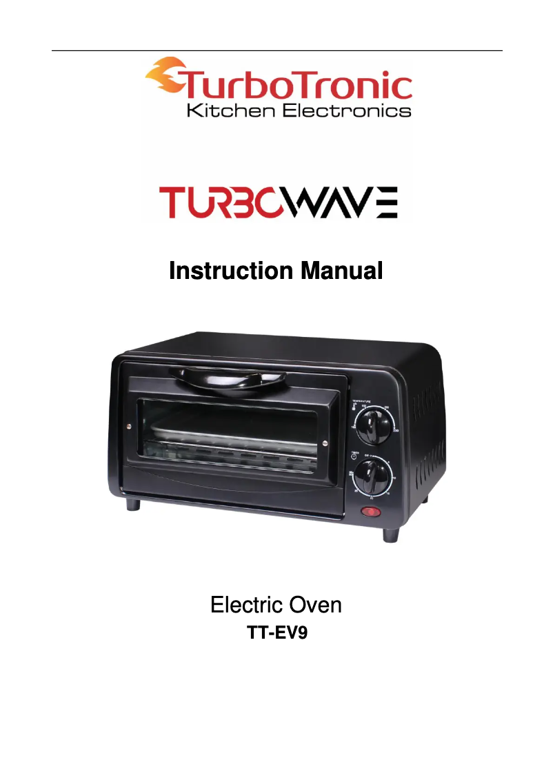 Page n°1 - Manuel utilisateur TurboTronic TurboWave TT-EV9