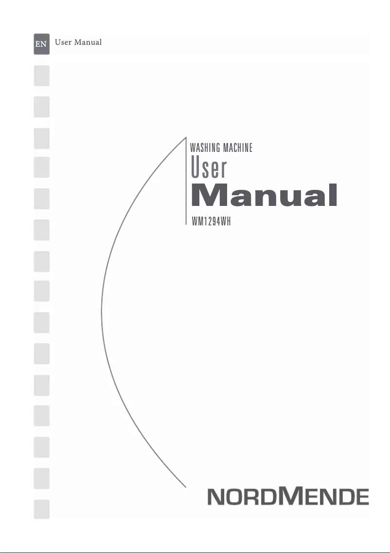 Image de la première page du manuel de l'appareil WM1294