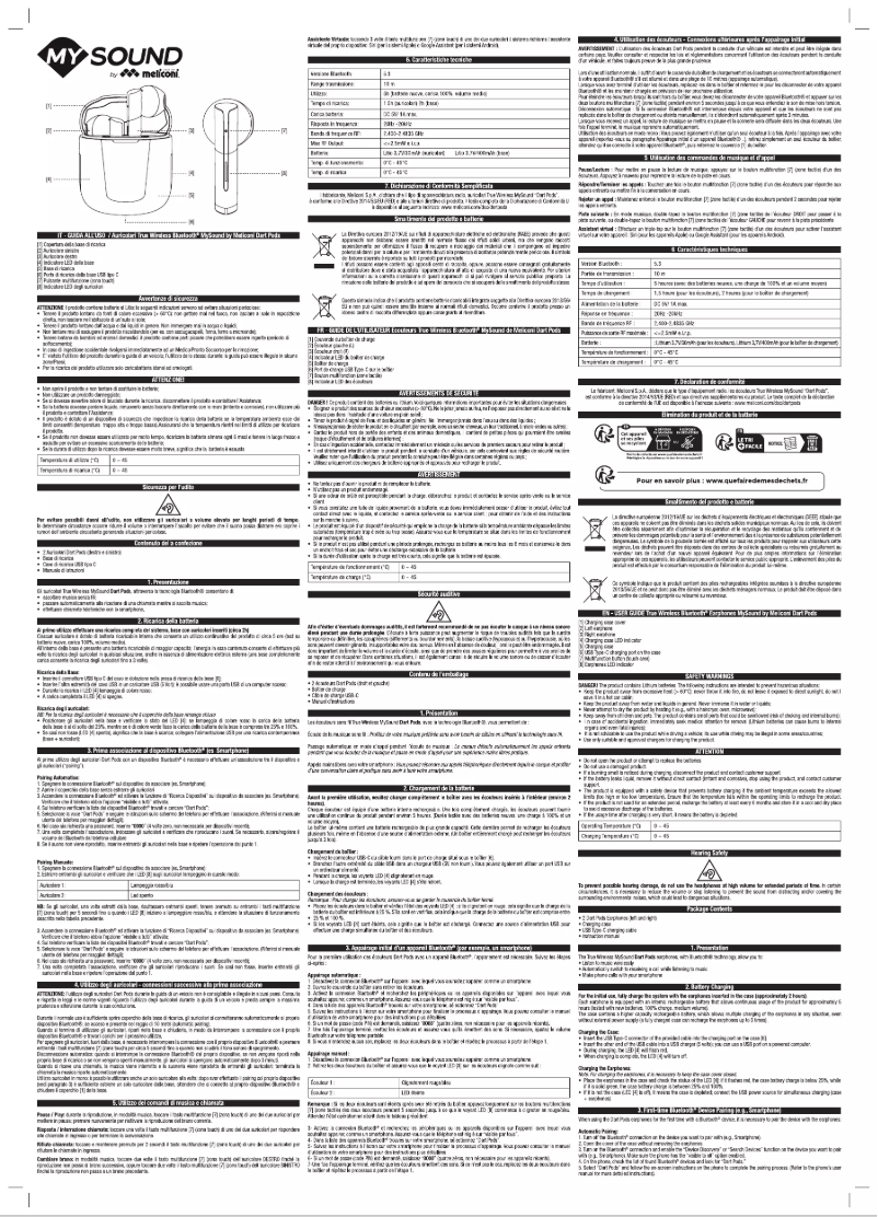 Image de la première page du manuel de l'appareil MySound Dart Pods BT 5.3