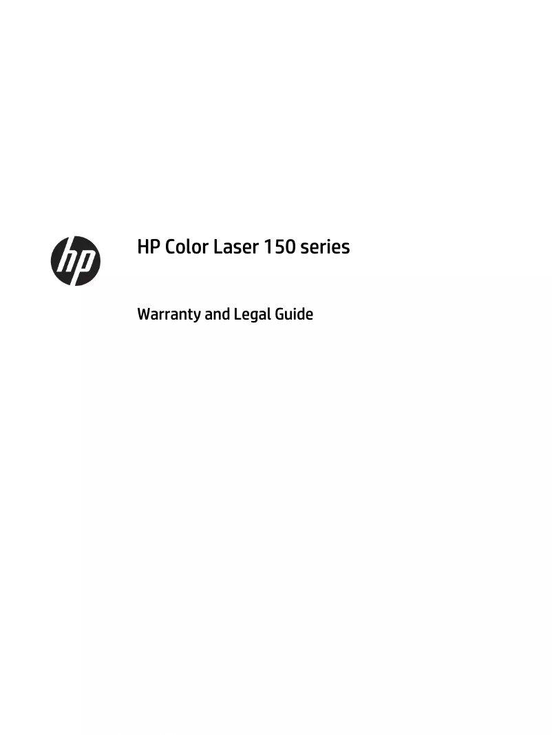 Page n°1 - Informations de garantie HP Color LaserJet 8550