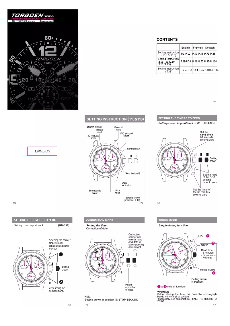 Page n°1 - Manuel utilisateur Torgoen T16MTGR44L