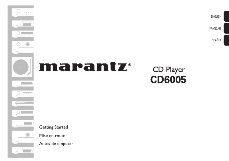 Página 1 del manual Manual de usuario Marantz CD6005