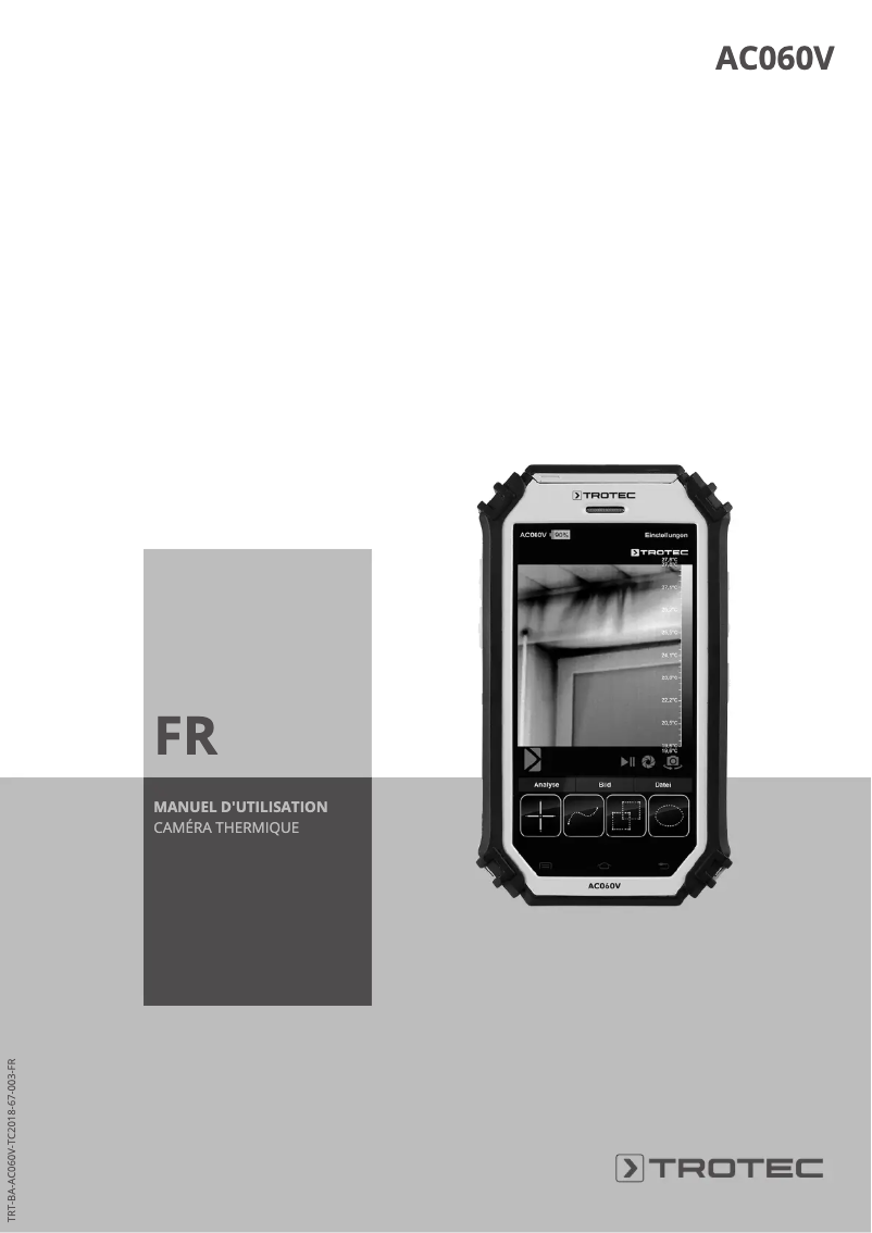 Page 1 de la notice Manuel utilisateur Trotec AC060V
