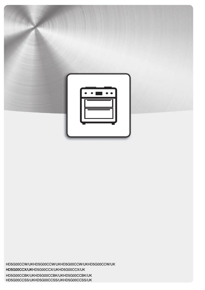Page n°1 - Mode d'emploi Hotpoint HD5G00CCW/UK
