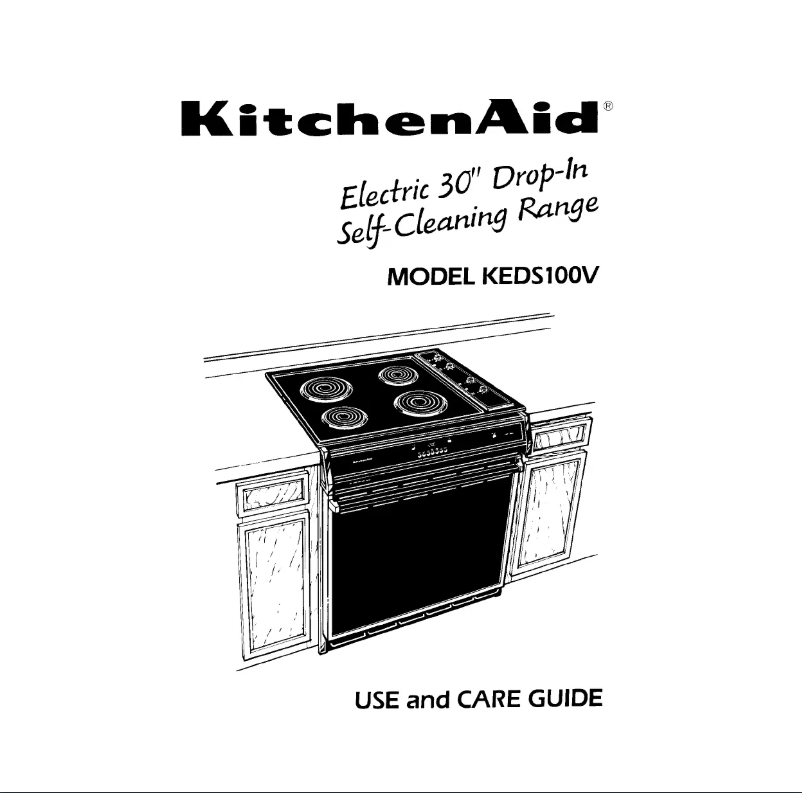 Page 1 de la notice Manuel utilisateur KitchenAid KEDS100VWH2