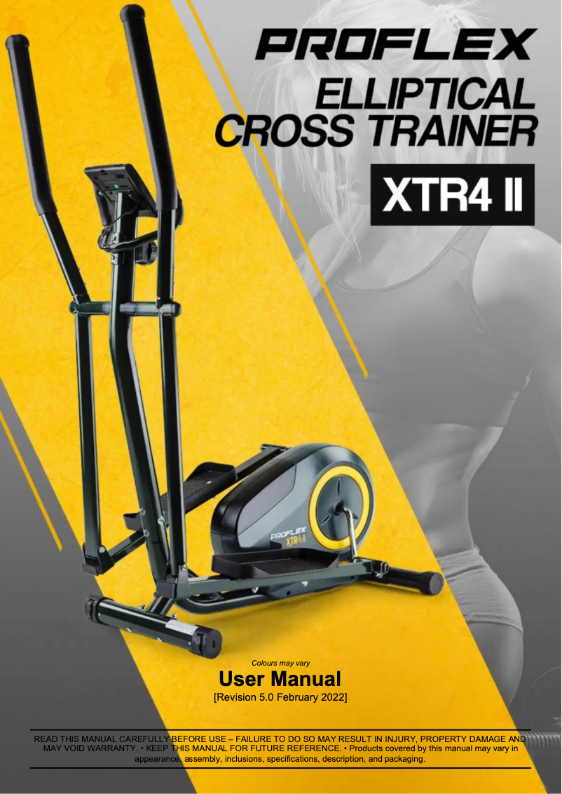 Page 1 de la notice Manuel utilisateur Proflex XTR4 II