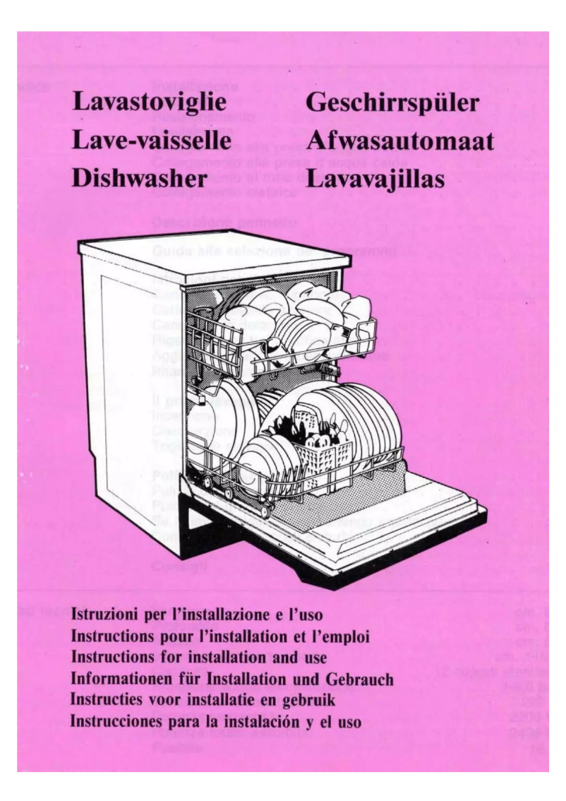 Page n°1 - Manuel utilisateur Smeg LSE 490