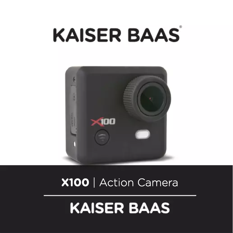 Page n°1 - Manuel utilisateur Kaiser Baas X100