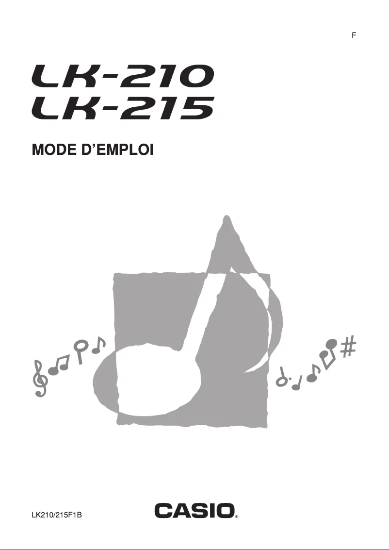 Page n°1 - Manuel utilisateur Casio LK-215