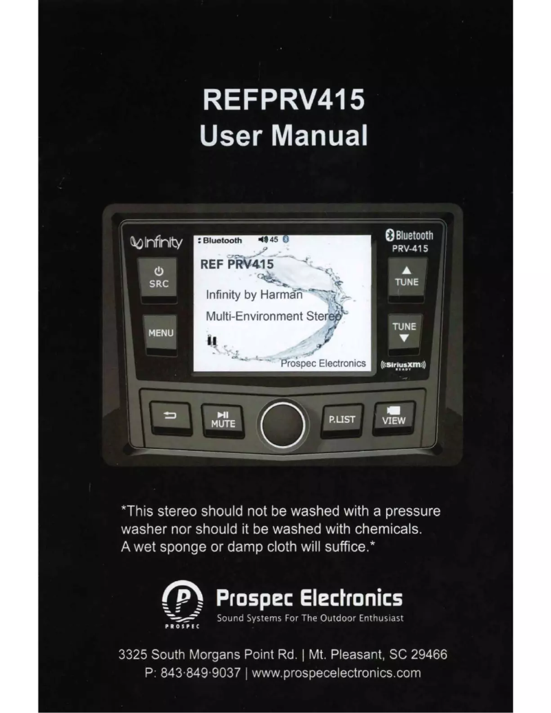 Página 1 del manual Manual de usuario Infinity REFPRV415