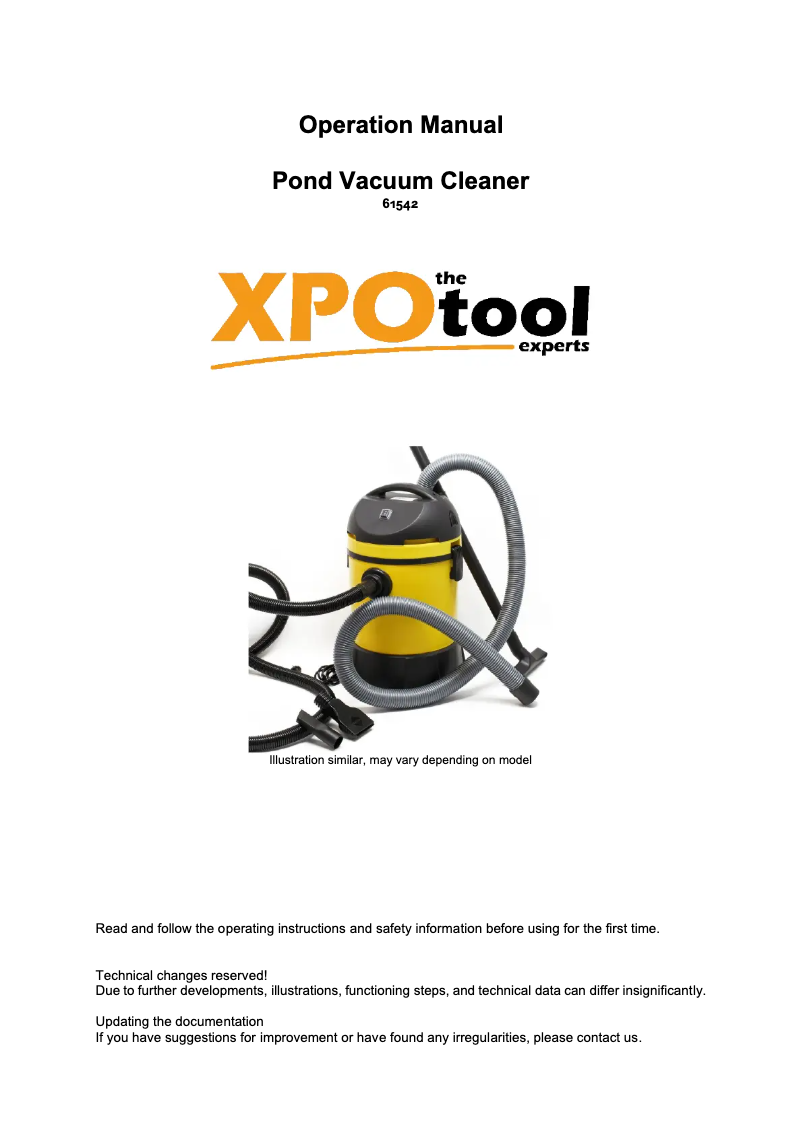 Imagen de la primera página del manual del dispositivo 61542