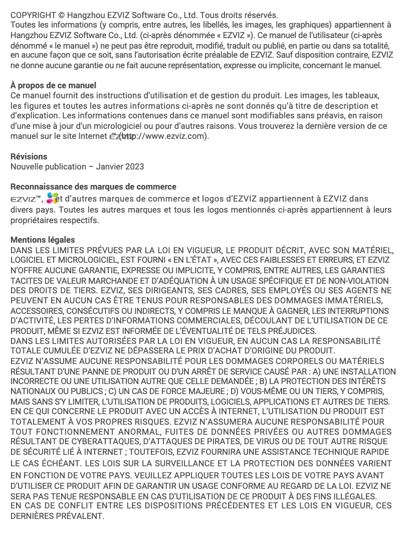 Página 1 del manual Manual de usuario EZVIZ CB1