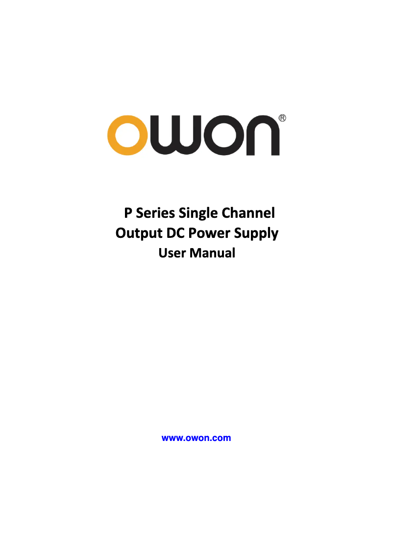 Image de la première page du manuel de l'appareil P4000